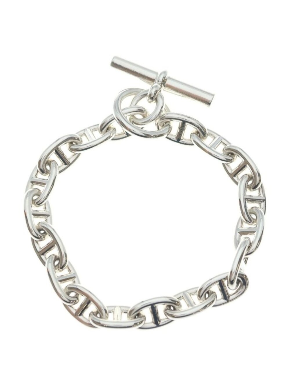 Hermes Chaine D'ancre MM 18 Pieces Bracelet Chain Silver - Picture 2 of 6